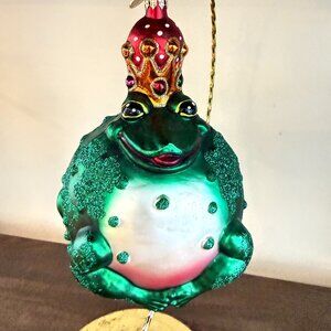 Christopher Radko “Frog Prince” Ornament - larger size